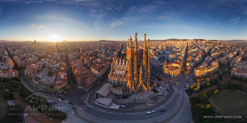 Barcelona, Spain. East side of Sargrada Familia