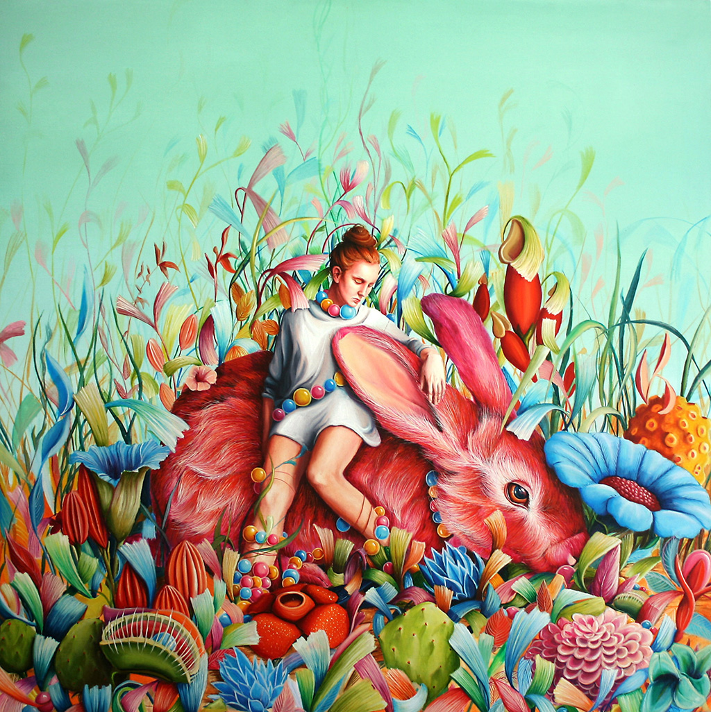 Ewa-Pronczuk-Kuziak-Dreamer-oil-on-canvas-100x100cm-2014