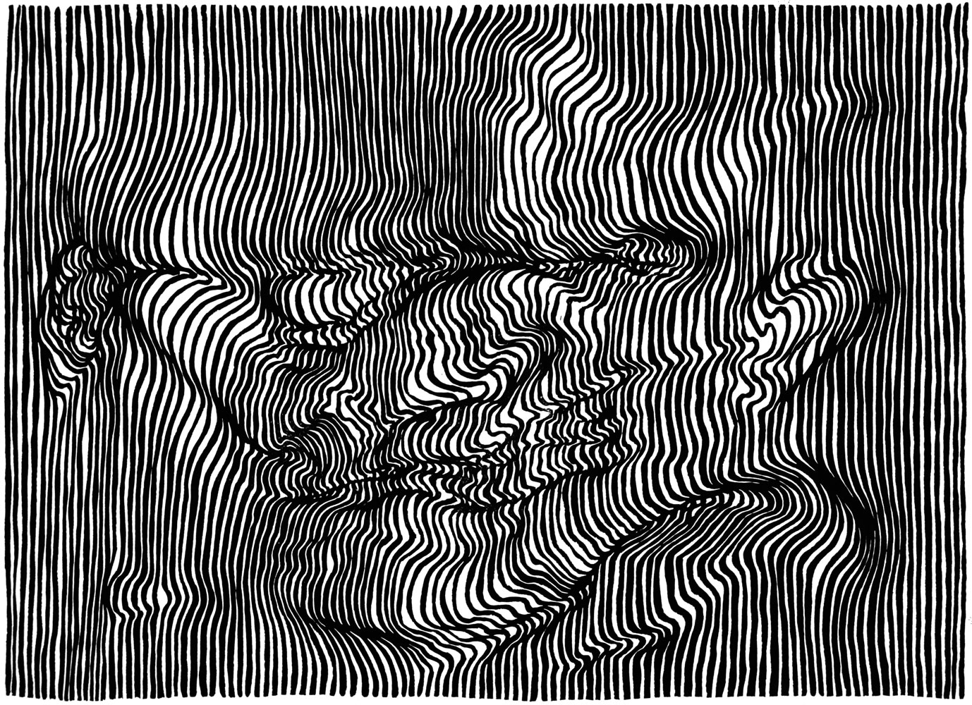 Unglaubliche graphische Linienskulpturen von Carl Krull