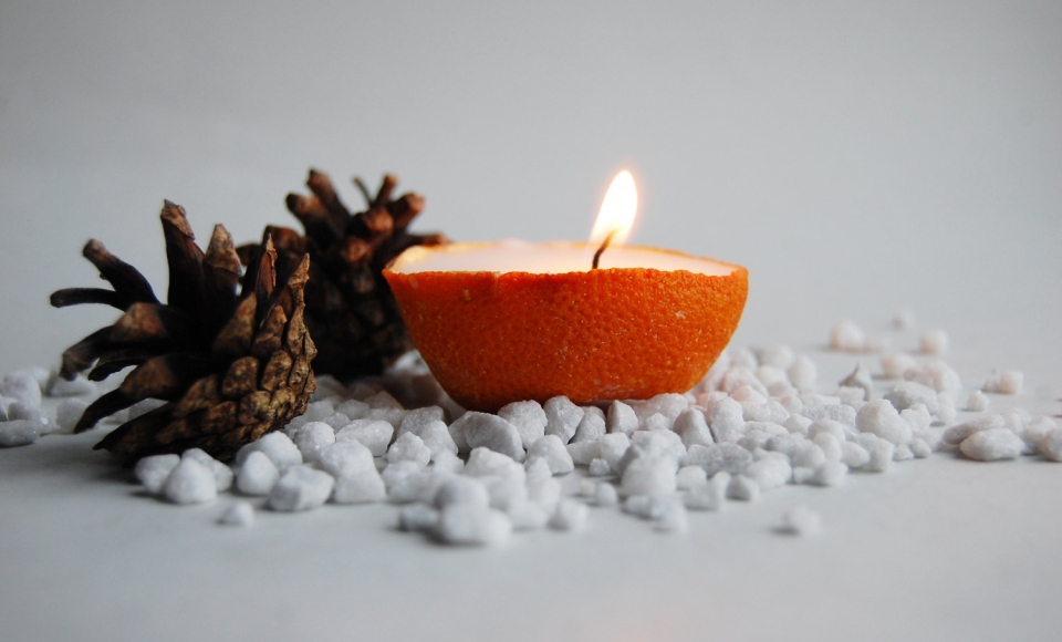 Zitrus - Vanille Orange Kerze