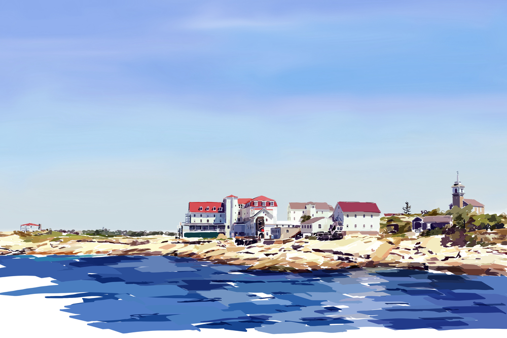 "Isles of Shoals from the Other Side"